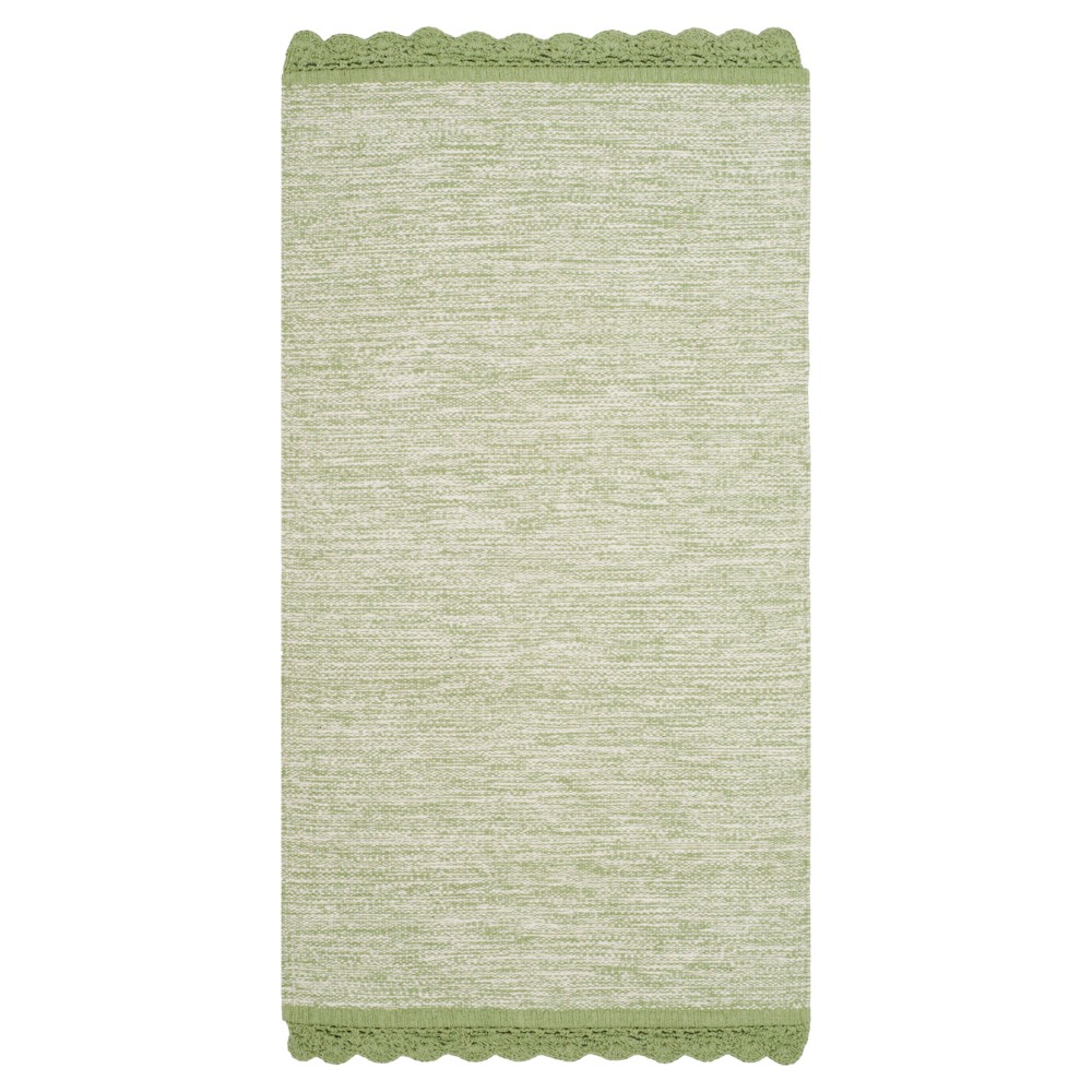 Green Spacedye Design Woven Accent Rug 3'x5' - Safavieh