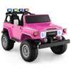 Costway 2 Seater Ride On Truck Car 12V Licensed Toyota FJ40 RC w/ Laser Light & Music - 4 of 4