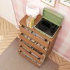 Max & Lily Dresser, 5 Storage Drawers Farmhouse Solid Wood Bedroom Dressers - 3 of 4