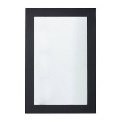 Contemporary Wooden Decorative Wall Mirror Black - Olivia & May