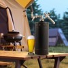 VEVOR Beer Growler Tap System, 128Oz 4L Mini Keg, 304 Stainless Steel Pressurized Beer Growler with Pressure Display, CO2 Regulator Faucet, Black - 2 of 4