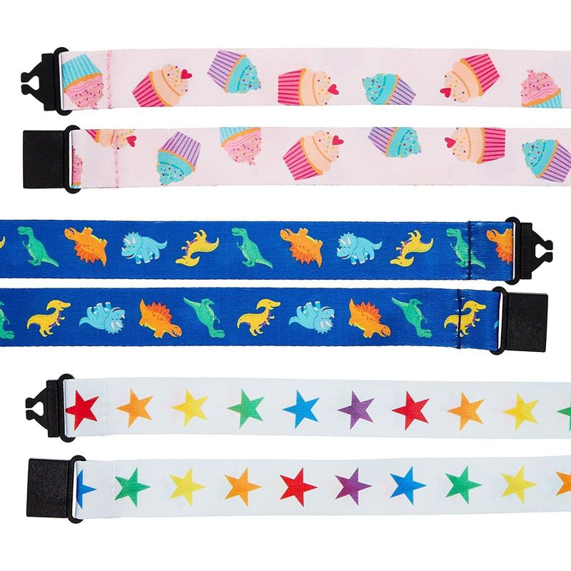 6-Pack Kids Lanyards With Detachable Buckle, 3 Designs, 3 of 5