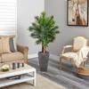 Nearly Natural 63-in Areca Artificial Palm Tree in Cement Planter (Real Touch) - 4 of 4