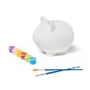 Paint-Your-Own Piggy Bank Craft Kit - Mondo Llama™: Ceramic Painting Coin Bank for Kids, Includes Paints & Brushes - image 2 of 4