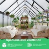 Aluminum-Framed Polycarbonate Greenhouse, Heavy Duty Polycarbonate Greenhouse with Roof Vent, Large Enhanced Aluminum Greenhouse Kit - 3 of 4