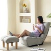 GlasFlength Accent Chairs Modern Lounge Chair with Streamlined Comfort for Living Room or Reading Nook, Gray,41.3”*23.6”*29" - 3 of 4