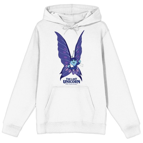 White sweatshirt with discount butterfly