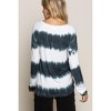 Women's Dip Dyed Long Sleeve Tee - POL - 2 of 3