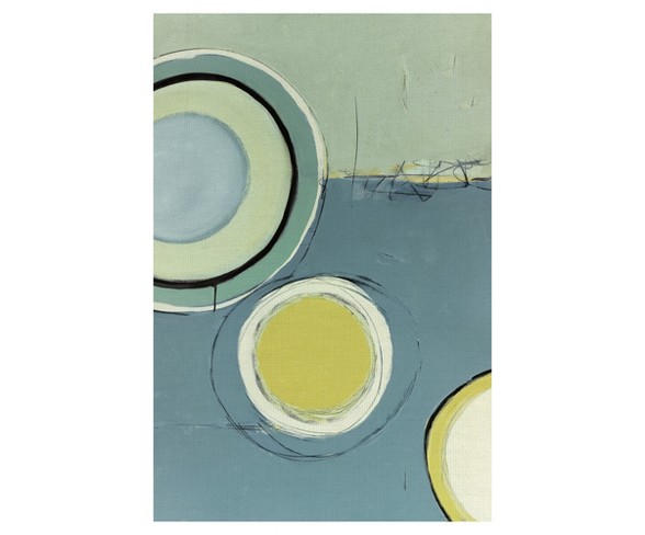24"x36" Circle Series 13 By Christopher Balder Art On Canvas - Fine Art Canvas