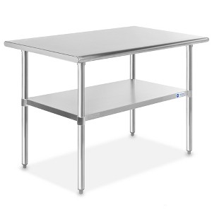 GRIDMANN Stainless Steel Tables with Undershelf, NSF Commercial Kitchen Work & Prep Tables for Restaurant and Home - 1 of 4