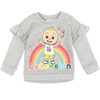 CoComelon JJ Baby Girls Pullover Fleece Sweatshirt and Pants Set Infant to Toddler - 4 of 4