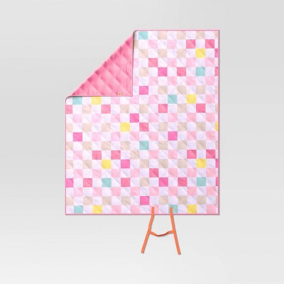Bright Checkerboard Picnic Blanket - Sun Squad™