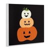Stupell Industries Happy Jack-o-Lanterns on Black Wall Plaque Art - 2 of 4