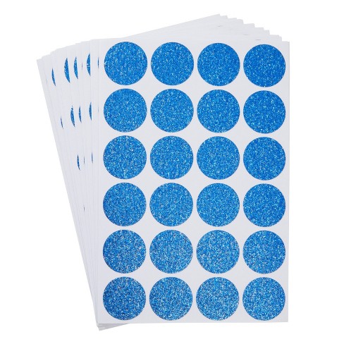 Round Envelope Sticker Seals 1 Inch Polka Dot Glitter Stickers
