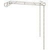 vidaXL Garden Arch Antique Brown Wrought Iron Large Decorative Inlays - 3 of 4