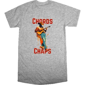 "Chords & Chaps" Cowboy Americana Women's Crew Neck Short Sleeve Night Shirt - 1 of 2