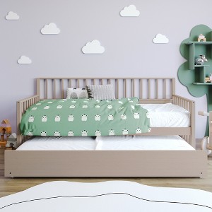 ChaletPosh Twin Size Wooden Daybed with Trundle - 1 of 4