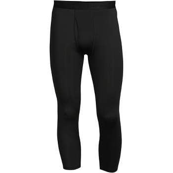 Men's Slim Fit Heavyweight Thermal Pants - All In Motion™ Black
