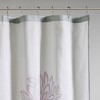 Calla Printed Floral Shower Curtain Purple - 3 of 4