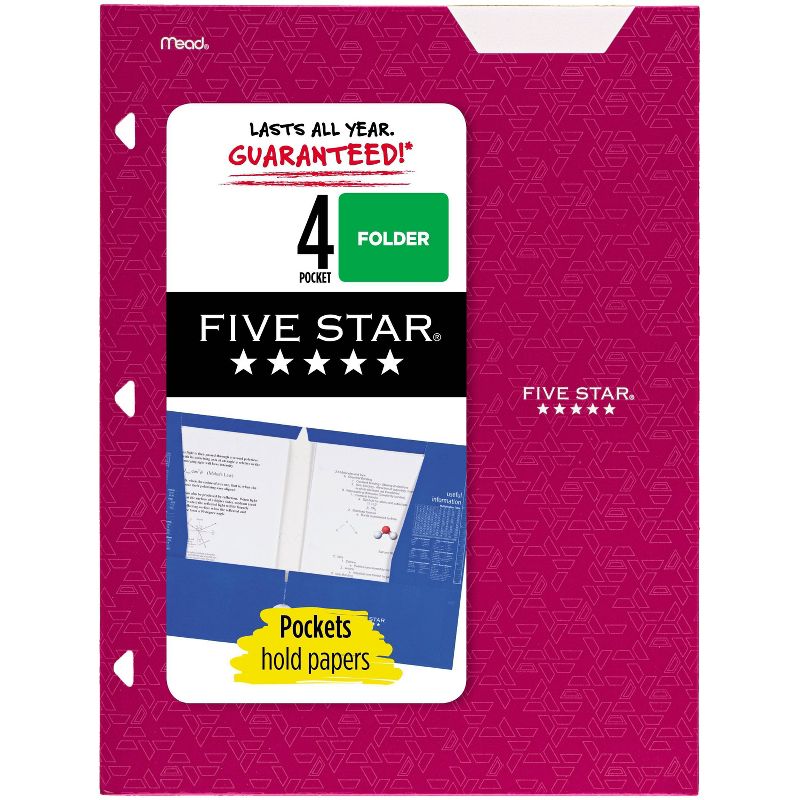 Five Star 4 Pocket Paper Folder, 1 of 10
