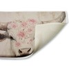 Stupell Industries Floral Kissed Cow Printed Plush Bath Mat And Bath Rug, Design By Heidi Kuntz, 18"X30" - 2 of 4