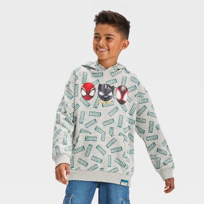 Boys' Spider-Man: Miles Morales Nikkolas Smith Pullover Sweatshirt - Heather Gray