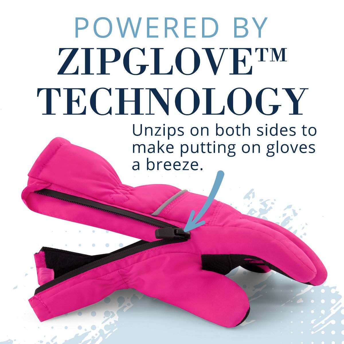 Andy & Evan Toddler Kids Zipper Gloves - thumbnail 4