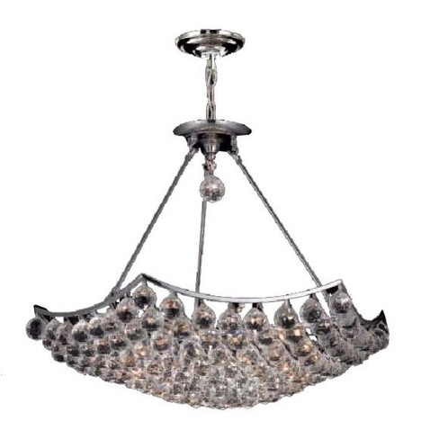 Elegant Lighting 9802d26c Corona 12 Light Crystal Pendant