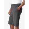 KingSize Men's Big & Tall Lightweight Extra Long Jersey Shorts - 4 of 4
