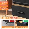 BestMassage 5/8/9-Drawer Fabric Dresser with Wood Top Versatile Storage Cabinet Organizer with Steel Frame - 4 of 4