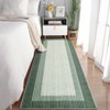 Washable Modern Bordered Rug Non Slip Low Pile Rug Soft Throw Floor Cover Abstract Foldable Indoor Carpet for Living Room Bedroom Playroom Nursery - 4 of 4