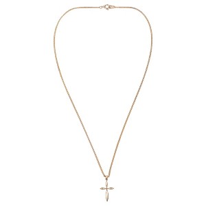 Dicksons Your First Communion Cross Gold Plated 16 inch Metal Chain Pendant Necklace - 1 of 4