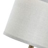 Maxax Oatmeal Resin Table Lamp with USB Charging, Layered Texture Desk Lamp for Bedroom, Living Room,3-Way 100W E26 Base - 4 of 4