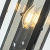 ALOADECOR Matte Black Modern Outdoor Wall Light with Dusk-to-Dawn Sensor Simplicity Wall Sconce with Clear Glass Shade for Garden (¨2 Pack) - 4 of 4