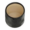 Chery Life 2Pcs Black Textured Planter With Saucer, 6x6x7", 8x8x8" - 3 of 4