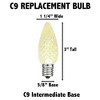 Novelty Lights C9 LED Faceted Christmas Replacement Bulbs Dimmable - 3 of 4