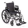 Invacare Wheelchair Legrest with Heel Loops, Swing-Away Design & Flip-Up Composite Footplate - 3 of 4