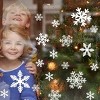 135Pcs Christmas Snowflake Window Cling Decals Removable Wall Sticker Decoration - 3 of 4