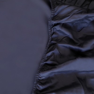 Twin Dark Gray Organic Cotton Percale Fitted Sheet Set