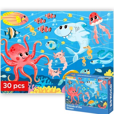 QUOKKA 30 Pieces Puzzles for Toddlers 2 3 4 - Puzzles for Kids Ages 3 4 5