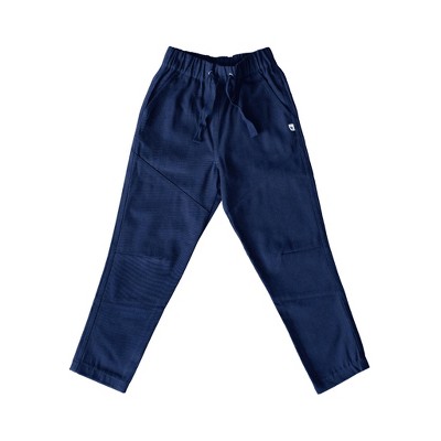 Kids' Organic Reinforced Tapered-Leg Pants Navy -Jackalo