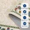 Floral Area Rugs for Living Room Modern Bordered Area Rug Soft Low Pile Non Slip Accent Rug Home Decor - 4 of 4