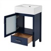 ACEPANO 20.28 in. W Compact Bathroom Vanity with Ceramic Sink & Ample Storage Space-Blue - 4 of 4