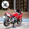 HOMCOM Hydraulic Motorcycle Jack Lift Stand, Repair & Maintenance Hoist Table for Dirt Bike, Pit Bike, Small Motorcycle, Small ATV, or Moped Scooter - 2 of 4