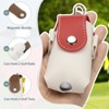 Unique Bargains Portable PU Leather Golf Ball Bag with Tee Holder 2" x 1.8" x 3.7" - 3 of 4
