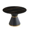 NicBex Round Dining Table 46.85" Modern Minimalist Marble Printed MDF Dining Table for Dining Room - 3 of 4