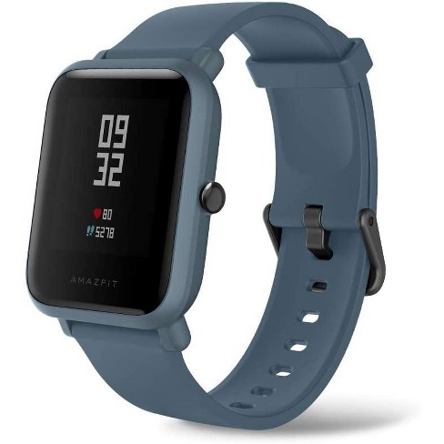 Amazfit Bip Lite By Huami With 24 7 Heart Rate Monitoring Sports Modes With Connected Gps Reminders And Notifications Blue Target