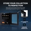 Newair Shadow Series Wine Cooler Refrigerator 16 Bottle, Freestanding Glass Door Wine Cellar, Single Zone Small Wine Fridge - 3 of 4