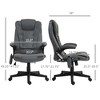 6 Point Vibrating Massage Office Chair with Heat, Microfiber Massage Desk Chair with Reclining Backrest - 3 of 4