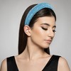 Unique Bargains Women's Bling Rhinestone Padded Hairband Faux Crystal Hair Accessories 1.18 Inch Wide 1 Pc - 2 of 4